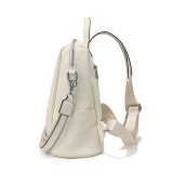 COCIO Cream White Snake Pattern Backpack Versatile Daily & Travel Shoulder Bag сумка женскаяWomen's bag bolsos mujer Casual 2026
