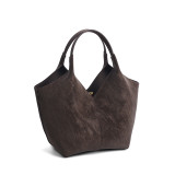 COCIO Brown Suede Tote Bag Versatile Daily & Office сумка женская Women's bag bolsos mujer sac à main femme 2026