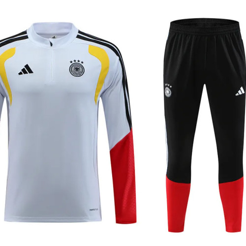 Germany 2025/26 White Half zipper training clothes Kid Size