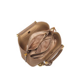 COCIO Brown Texture Handbag  Shoulder Bag сумка женская Women's bag bolsos mujer Casual Daily Work Travel Vintage Y2K Fashion