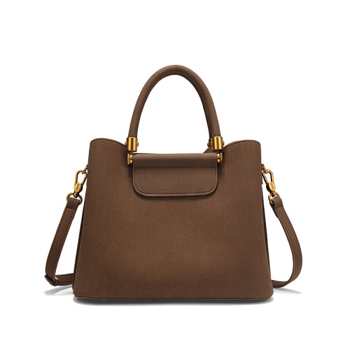 COCIO Brown Texture Handbag  Shoulder Bag сумка женская Women's bag bolsos mujer Casual Daily Work Travel Vintage Y2K Fashion