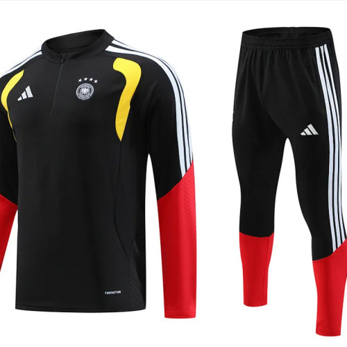Germany 2025/26 Black Half zipper training clothes Kid Size