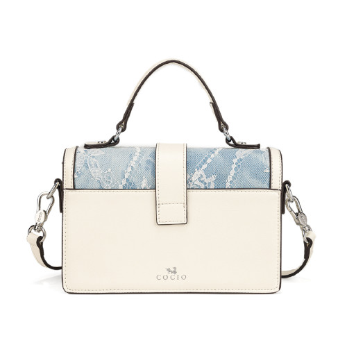 COCIO Blue Lace Mini Top Handle sac à main femme Handbag women bags for woman clutch purse even 2026