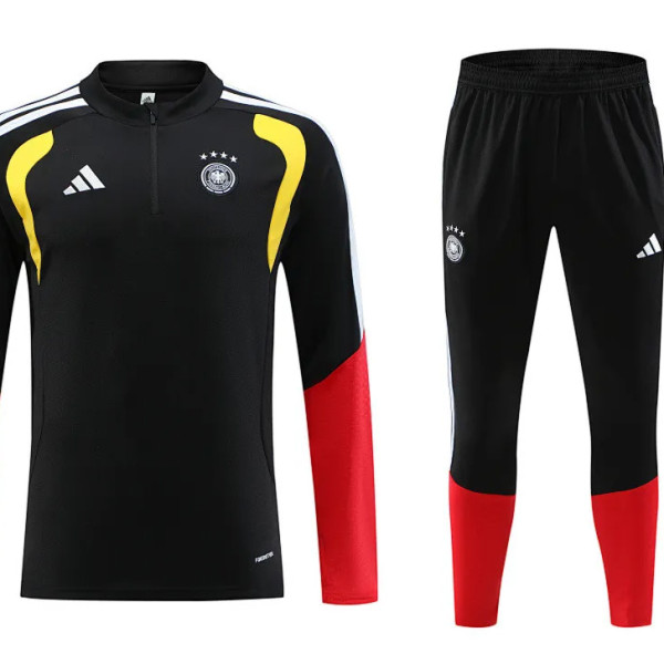 Germany 2025/26 Black Half zipper training clothes