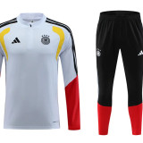 Germany 2025/26 White Half zipper training clothes