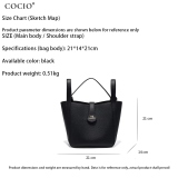 COCIO Top handle handbag Sac À Main Femme Bolsas De Mujer Women Bags shoulder bag  bag purse fashion casual vintage daily bag