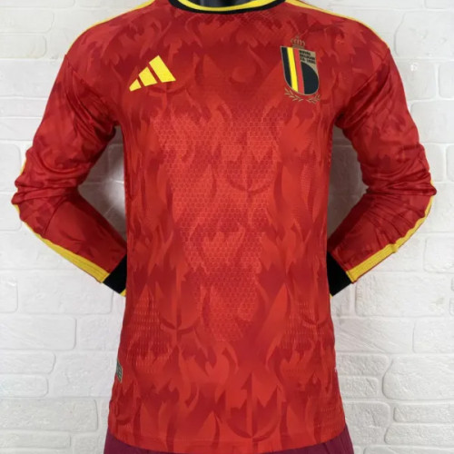 Belgium 2026 World Cup Home Long Sleeve player version Jersey size S-2XL