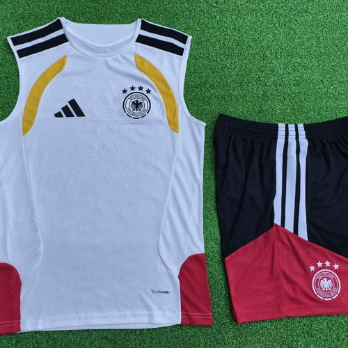 Germany 2025/26 White Vest  Suit Size S-4XL