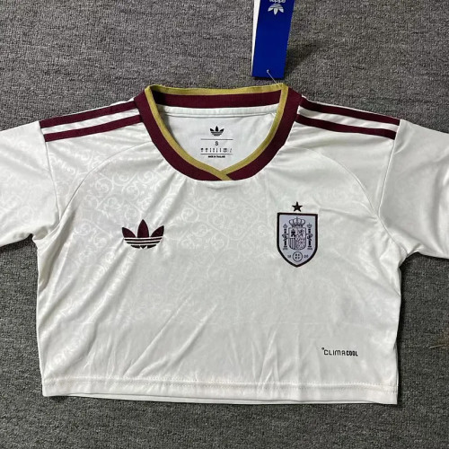 Spain 2026 World Cup Away Crop Top size S-2XL