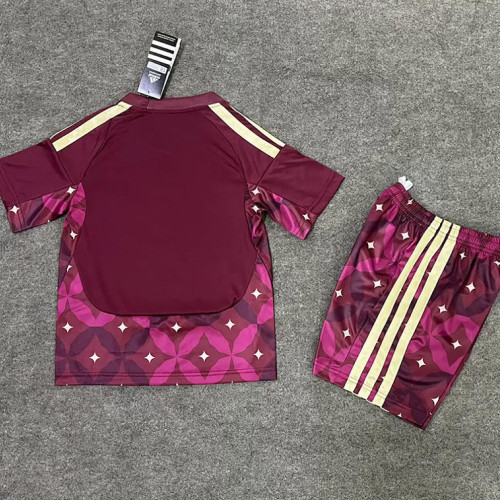Italy  2026 World Cup Red Goalkeeper  kids Soccer jersey Size 16-28