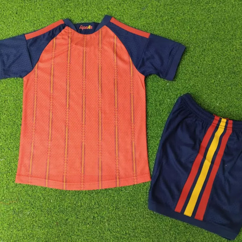 Spain 2026 World Cup Home Player Version kids Soccer jersey