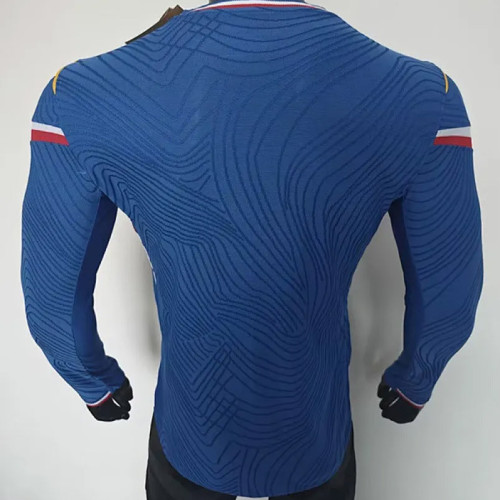 France 2026 World Cup Blue Special Long Sleeve player version Jersey  size S-2XL
