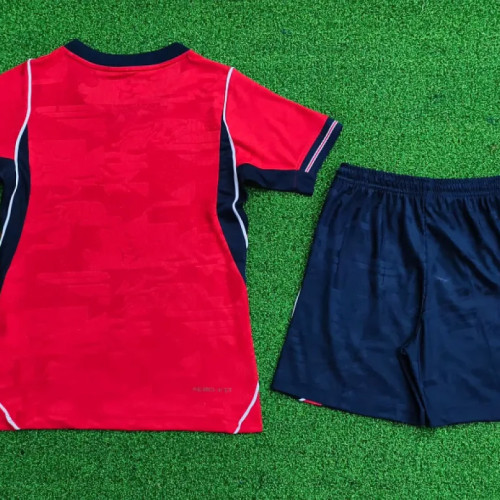 England 2026 World Cup home Player Version kids Soccer jersey