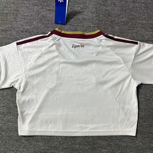 Spain 2026 World Cup Away Crop Top size S-2XL