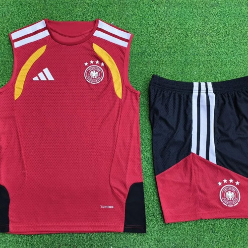 Germany  2025/26 Red Vest  Suit Size S-4XL