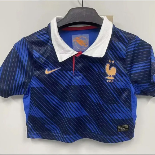 France  2026 World Cup Home Crop Top size S-2XL