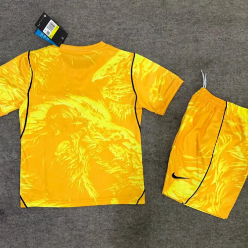 England 2026 World Cup Yellow Goalkeeper kids Soccer jersey