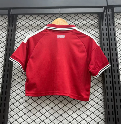 Women's Crop Top  2026/27 Manchester UnitedHome Jersey S-2XL