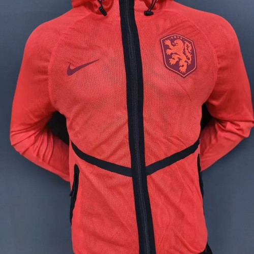Netherlands  2026 World Cup Pre-Match orange Jacket size S-3XL