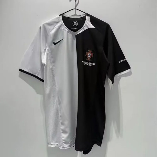Retro Portugal 2005 White And Black soccer jerseys