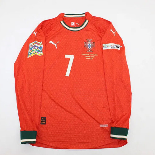 2025/26 Portugal home nation league final long sleeve  Soccer jersey