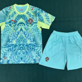 Portugal 2026 Blue Goalkeeper  Soccer Uniform Size S-2XL