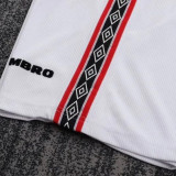 Retro Manchester united 1998/99 Home Long Sleeve kid kit size: 16-28