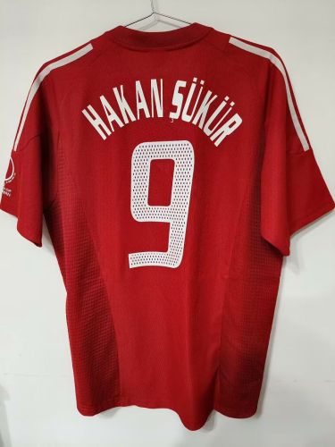 Retro Turkey 2002 Home Socer jersey S-2XL