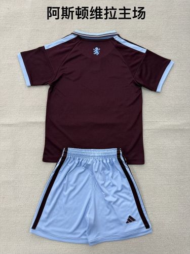 Kids Kit Aston Villa  206/27 Home Soccer Jersey 16-28