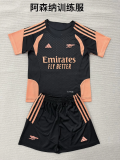 kids kit Arsenal 2026/27 Black and Orange Training  soccer jersey size 16-28