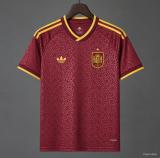 Mens Spain 2026 World Cup Third Wine Jersey S-4XL