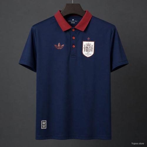 Spain 2026 Dark Blue POLO Jersey Size S-2XL