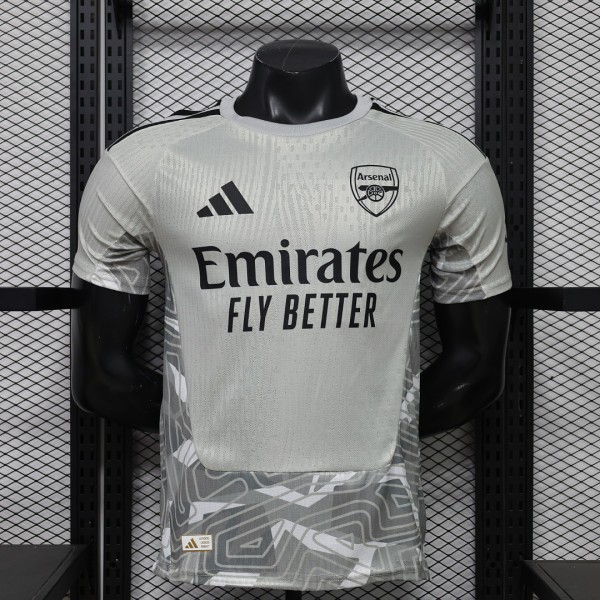 Arsenal 2026/27 Gray Goalkeeper Jersey Player Version S-2XL