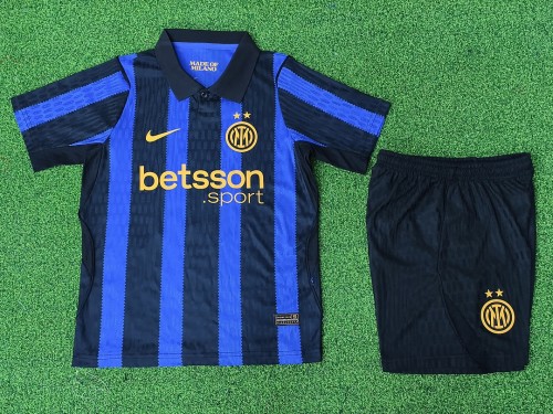 Kids Kit Inter Milan 2026/27 Home Player Version Soccer jerseys Size 16-28