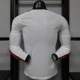 Mens Real Madrid 2026/27 Home Long Sleeve Player Version Jersey S-2XL