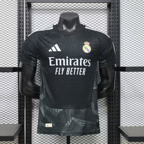 Mens Real Madrid 2026/27 Black Goalkeeper Player Version Jersey S-2XL