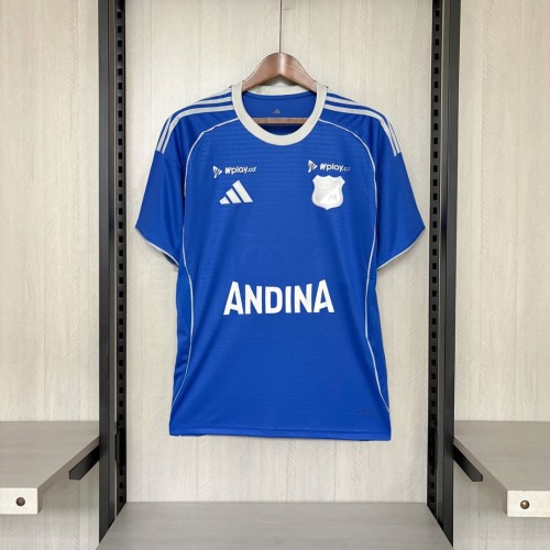 Mens Millonarios FC 2026/27 Home Soccer Jersey Size S-4XL