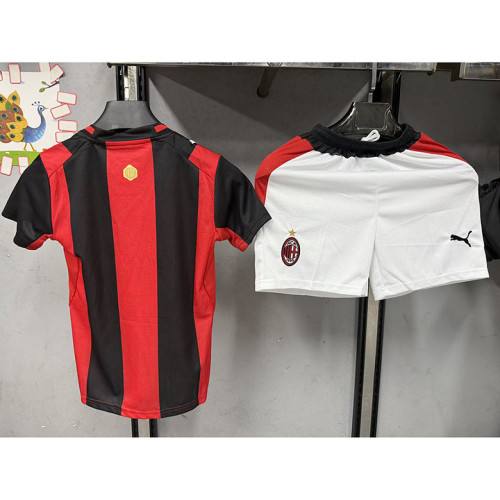 AC Milan 2026/27 Home Kids kit  With White Shorts Size16-28