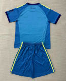 Real Madrid 2026/27 Blue  Goalkeeper Kids kit Jerseys SIZE 16-28