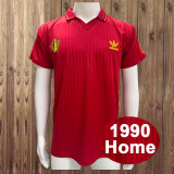 Retro Belgium 1990 Home Soccer Jersey Size S-2XL