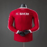 Bayern Munich 2026/27 Home Player Version Long Sleeve  Soccer Jersey size S-2XL