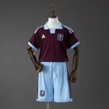 Kids Kit Aston Villa  206/27 Home Soccer Jersey 16-28
