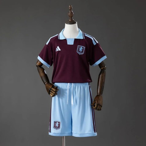 Kids Kit Aston Villa  206/27 Home Soccer Jersey 16-28