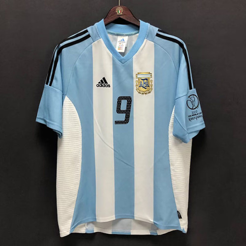 Argentina 2002 home Retro Soccer jersey