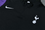 Totttenham 2026/27 Black Half zipper Training Suit S-2XL