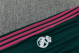Real Madrid 2026/27 White And Green training Suit  half zip Size S-2XL