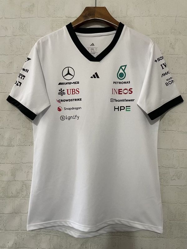 Mercedes 2026 White F1 Jersey S-5XL