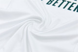 Real Madrid 2026/27 White And Green training Suit  half zip Size S-2XL