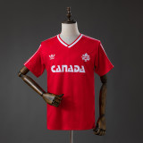 Retro Canada 1986 home soccer Jersey Size S-2XL