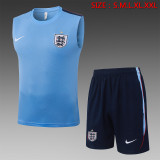 England  2026 Blue Vest  Suit Size S-2XL